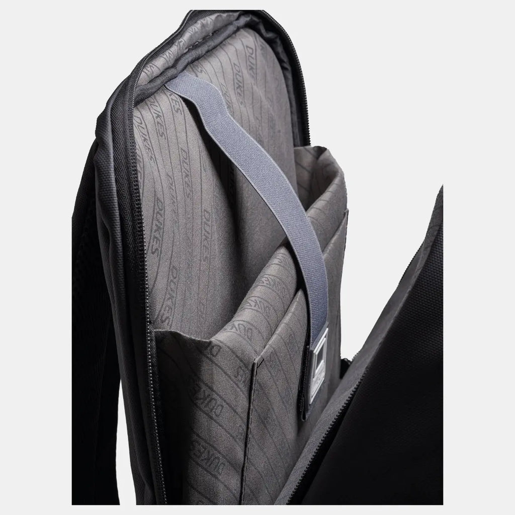 DUKES CORECASE Structured Laptop Backpack, 36-59L, Pure Black