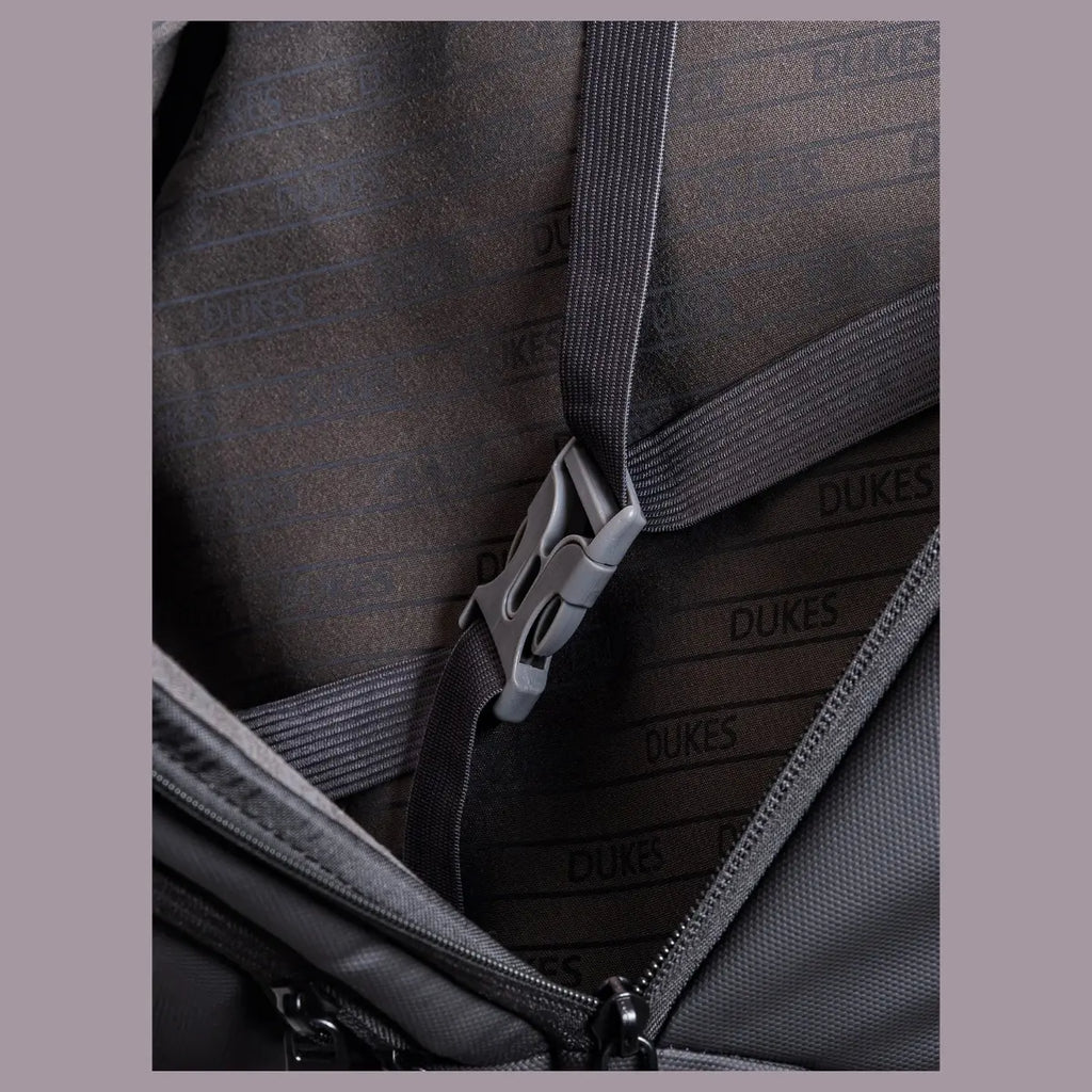 DUKES NOMAD Travel Bag, 20-39 Litres Capacity, Waterproof Oxford Exterior, Briefcase to Backpack Modular Strap System, 31 x 17 x 44cm