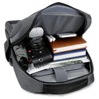 Dukes DE-2028 Laptop Backpack, 13" to 17" Notebook, 20 to 25 Liters, Oxford Water-Resistant, USB Charging Port, Black