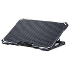 AMAZE 6 Fan Laptop Cooling Pad, 6-Level Height Adjustment, Supports up to 16", Fan Speed Controller, 2 USB Ports, Blue Fan Lighting, A506