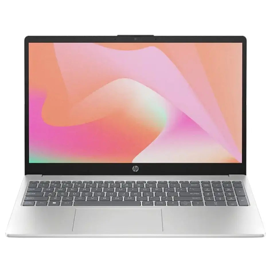 HP Laptop AI 15-FD2043NIA, Intel Core Ultra 7 255U, 8GB DDR5-5600MT/s RAM, 512GB PCIe NVMe M.2 SSD, 15.6" FHD Anti-Glare 250 Nits 62.5% sRGB, Intel Graphics, Backlit Keyboard, Wi-Fi 6 And Bluetooth 5.4, Natural Silver