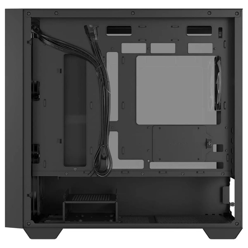 Asus A21 Plus TG ARGB MicroATX PC Case, 4x ARGB Fans Pre-Installed, Mesh Front Panel, Back-Connect Compatible, Up to 360mm Radiator, Up to 380mm Graphics, Black
