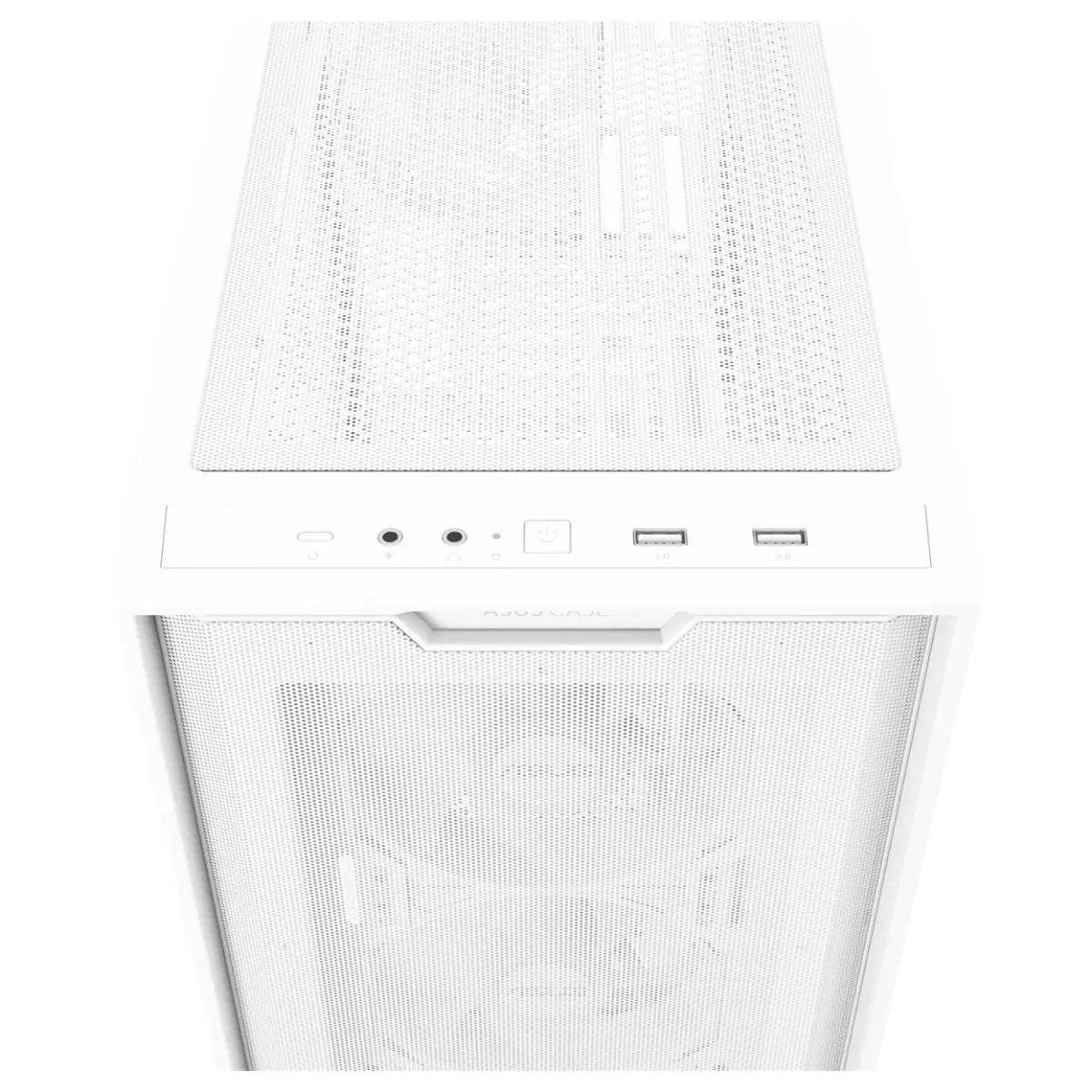 Asus A21 Plus TG ARGB MicroATX PC Case, 4x ARGB Fans Pre-Installed, Mesh Front Panel, Back-Connect Compatible, Up to 360mm Radiator, Up to 380mm Graphics, White