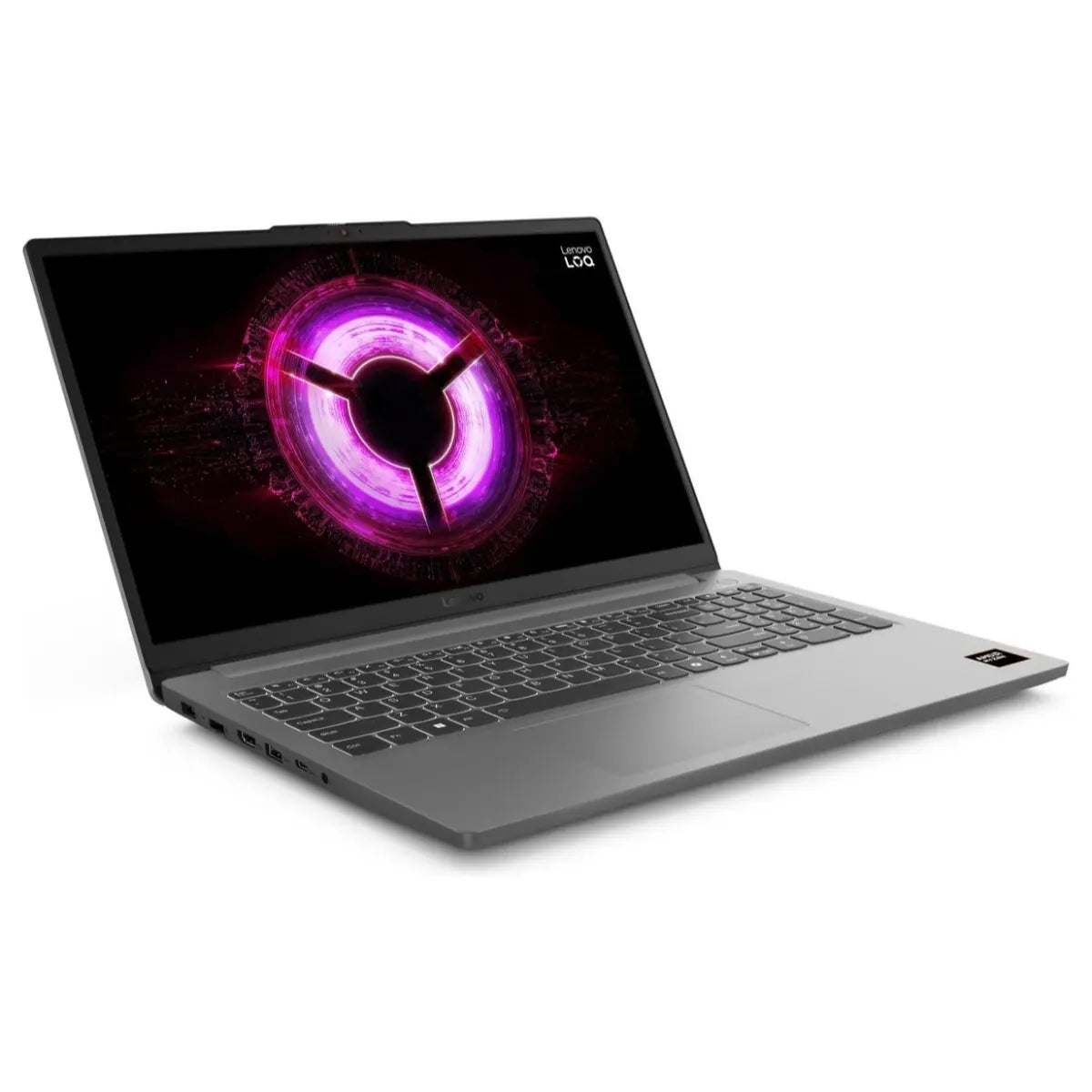 Lenovo LOQ Essential 15ARP10 Gaming Laptop, AMD Ryzen 7 170, NVIDIA GeForce RTX 3050 6GB, 16GB DDR5-4800 RAM, 512GB PCIe 4.0 NVMe SSD, 15.6" FHD 144Hz IPS, Windows 11 Home, Luna Grey, 83S000C3IN