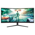 Philips Evnia 34M2C3500L Gaming Monitor, 34" WQHD Curved, 180Hz, 0.5ms, FreeSync Premium, HDR10, 2x HDMI, DisplayPort 1.4, Dark Grey