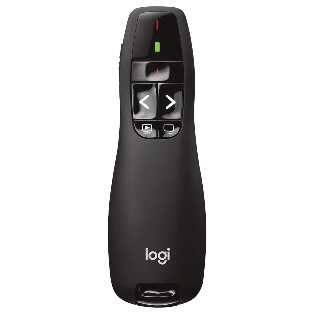 Logitech Wireless Presenter R400 USB-A PowerPoint Clicker with Class 2 Red Laser, 2.4GHz RF Wireless, Up to 50-Foot Range