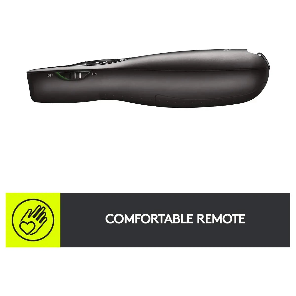 Logitech Wireless Presenter R400 USB-A PowerPoint Clicker with Class 2 Red Laser, 2.4GHz RF Wireless, Up to 50-Foot Range