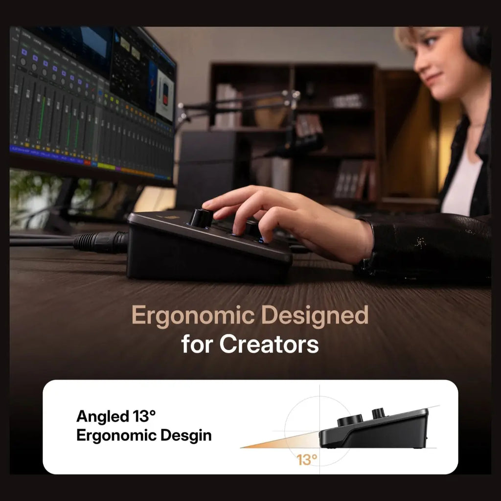 Maono P2 USB Hybrid Audio Interface, USB-C Plug and Play, Up to 56dB Clean Gain, 192kHz High-Resolution Audio, Dual XLR and TRS Combo Inputs