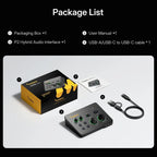 Maono P2 USB Hybrid Audio Interface, USB-C Plug and Play, Up to 56dB Clean Gain, 192kHz High-Resolution Audio, Dual XLR and TRS Combo Inputs