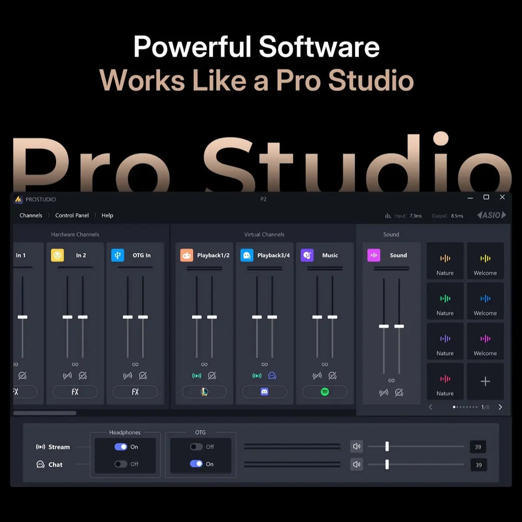 Maono P2 USB Hybrid Audio Interface, USB-C Plug and Play, Up to 56dB Clean Gain, 192kHz High-Resolution Audio, Dual XLR and TRS Combo Inputs