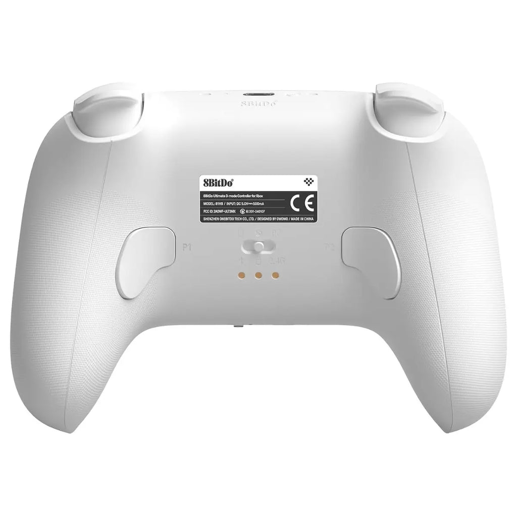8BitDo Ultimate 3-Mode Controller, Hall Effect Joysticks and Hall Effect Impulse Triggers, 2 Pro Back Paddle Buttons, Wired Only for Xbox Series X|S and Xbox One, 3.5mm Audio Jack, White