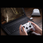 8BitDo Ultimate 3-Mode Controller, Hall Effect Joysticks and Hall Effect Impulse Triggers, 2 Pro Back Paddle Buttons, Wired Only for Xbox Series X|S and Xbox One, 3.5mm Audio Jack, White