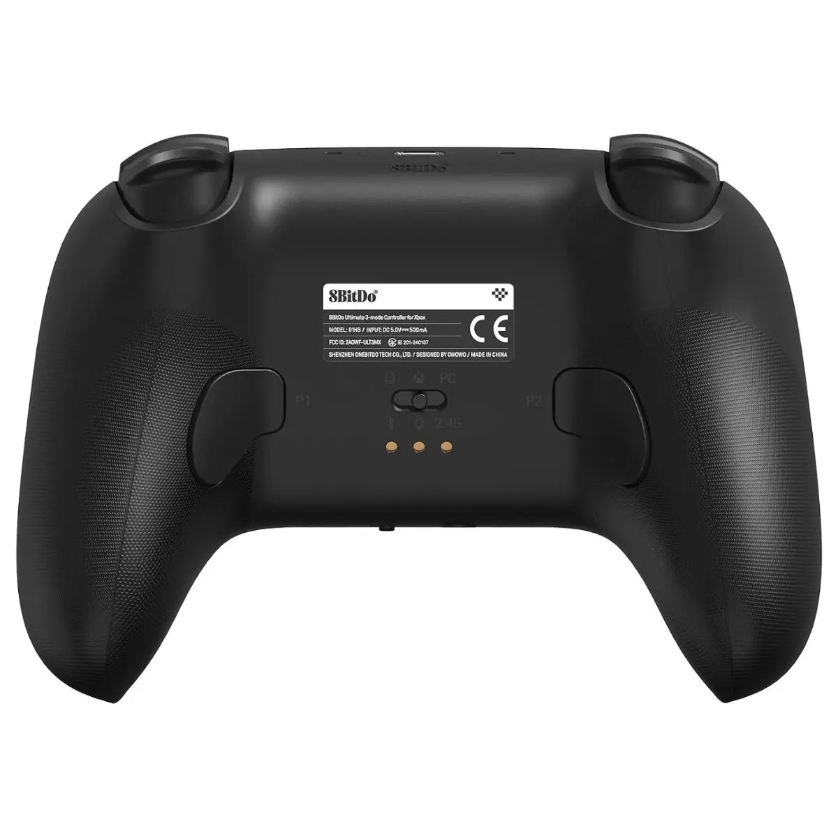 8BitDo Ultimate 3-Mode Controller Gamepad, Hall Effect Joysticks and Hall Effect Impulse Triggers, 2 Pro Back Paddle Buttons, Wired USB for Xbox Series X|S and Xbox One, Bluetooth and 2.4G for Windows and Apple and Android, Black