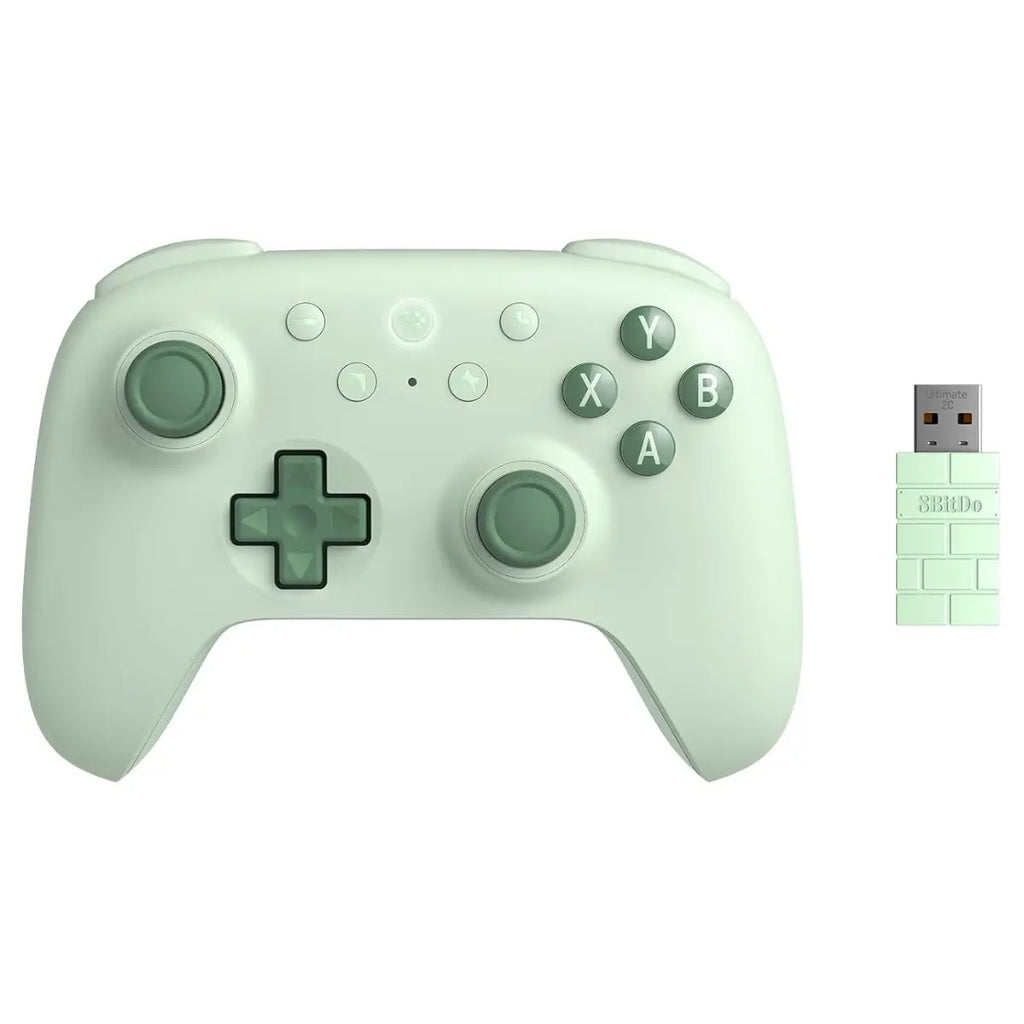 8Bitdo Ultimate 2C Wireless Controller, for Windows and Android, 1000Hz Polling Rate, Hall Effect Joysticks and Triggers, Remappable L4 and R4 Bumpers, Green