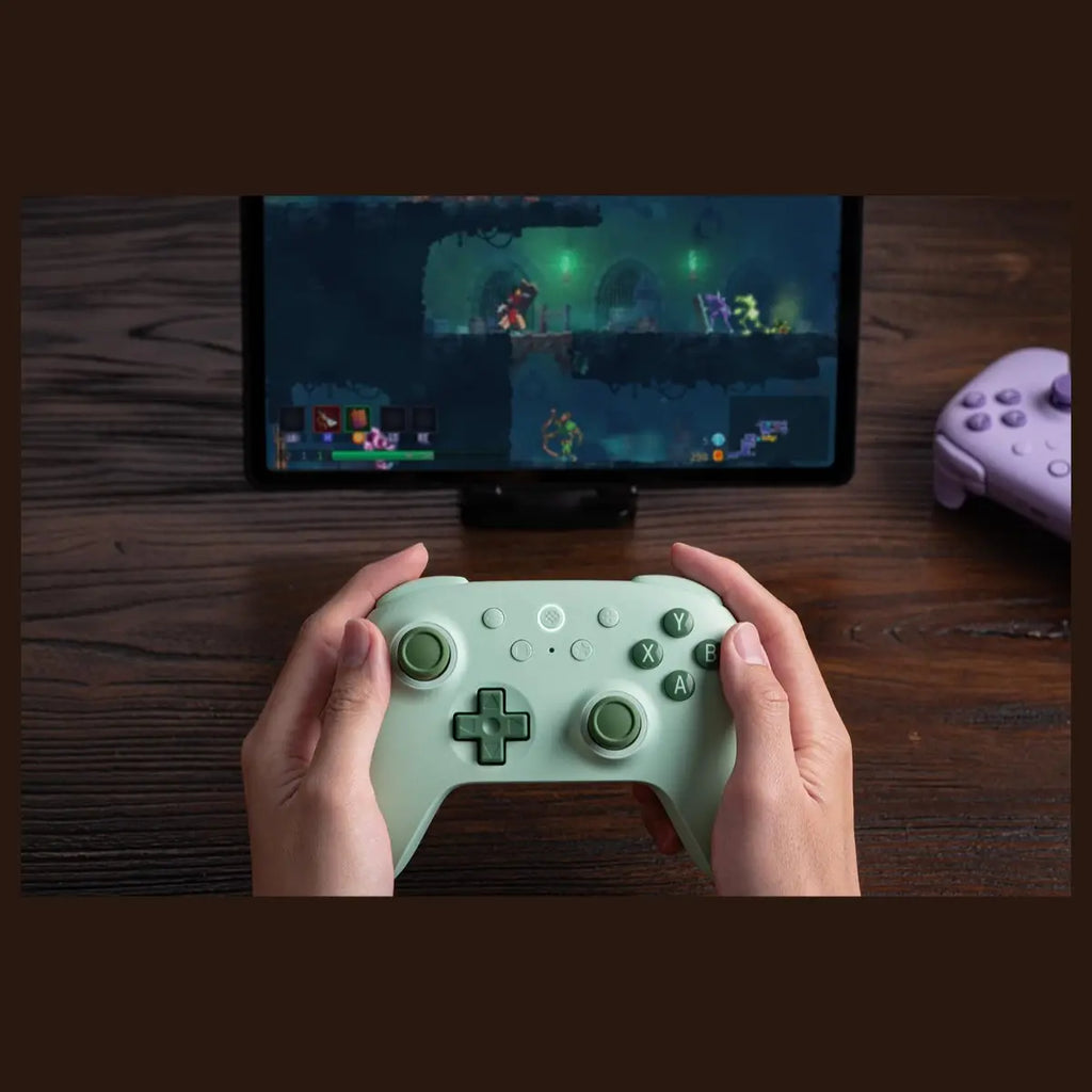 8Bitdo Ultimate 2C Wireless Controller, for Windows and Android, 1000Hz Polling Rate, Hall Effect Joysticks and Triggers, Remappable L4 and R4 Bumpers, Green