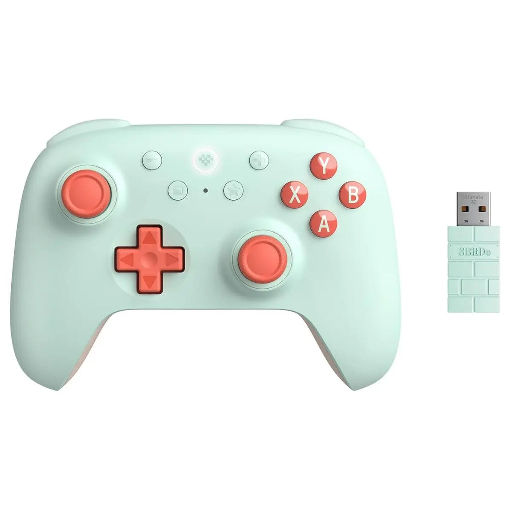 8Bitdo Ultimate 2C Wireless Controller, 1000Hz Polling Rate, Hall Effect Joysticks and Triggers, Remappable L4 and R4 Bumpers, Mint