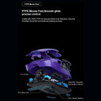 Aula SC380Pro Gaming Mouse, 55g Lightweight, PixArt 3311 Sensor, Up to 12,000 DPI, 1000Hz Polling Rate, Tri-Mode 2.4G Wireless Bluetooth and Wired, Charging Dock, White