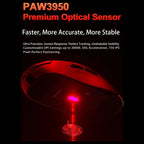 AULA V9 Ultra Tri-Mode Wireless Gaming Mouse, PAW3950 Sensor, Up to 42,000 DPI, Dual 8K Polling Rate, Omron Optical Switches, 600mAh Battery, StarWars Red