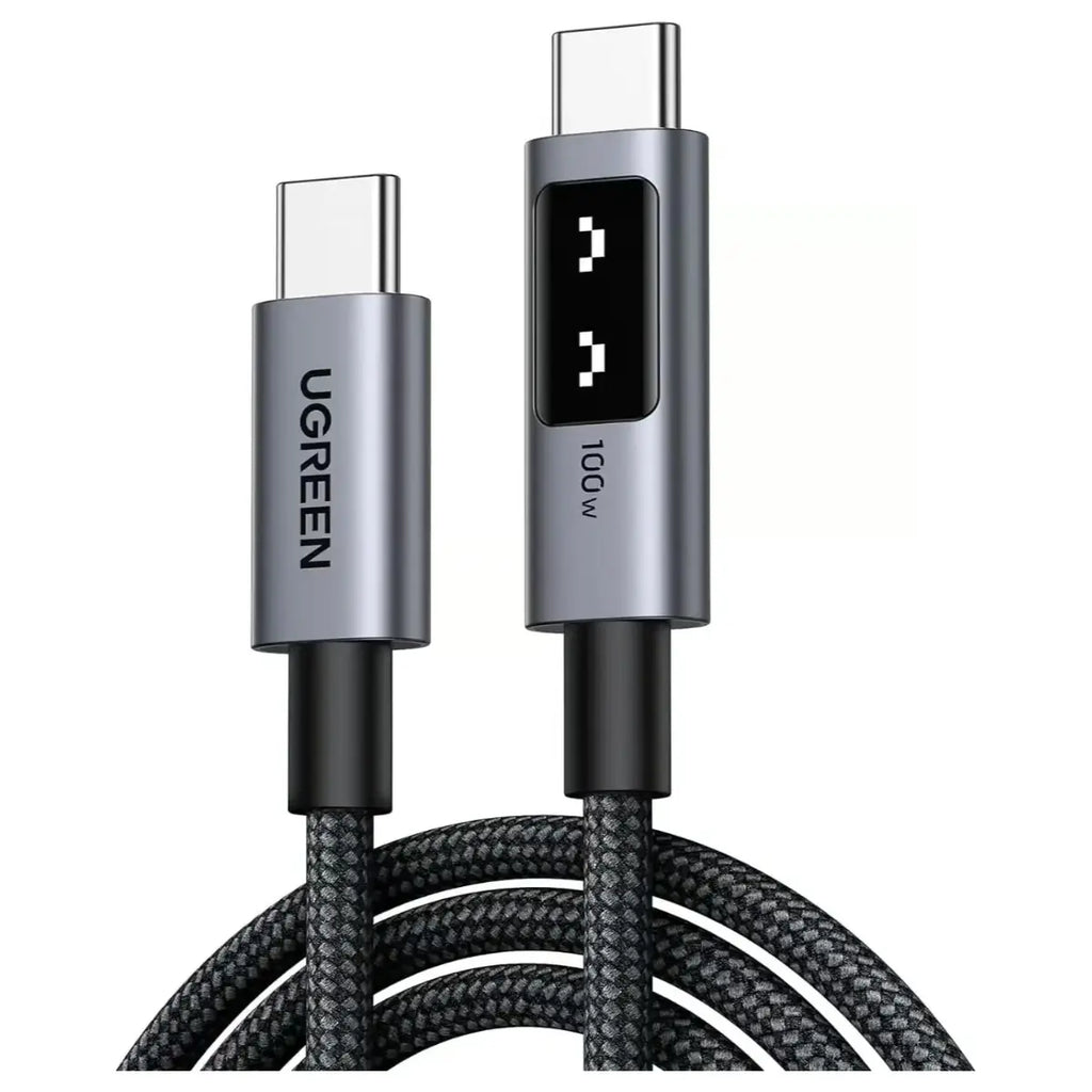 UGREEN Uno 100W USB C to USB C Charger Cable, 1 Meter, 20V 5A Fast Charging, E-Marker Chip, 480Mbps Data Sync, Model 35501