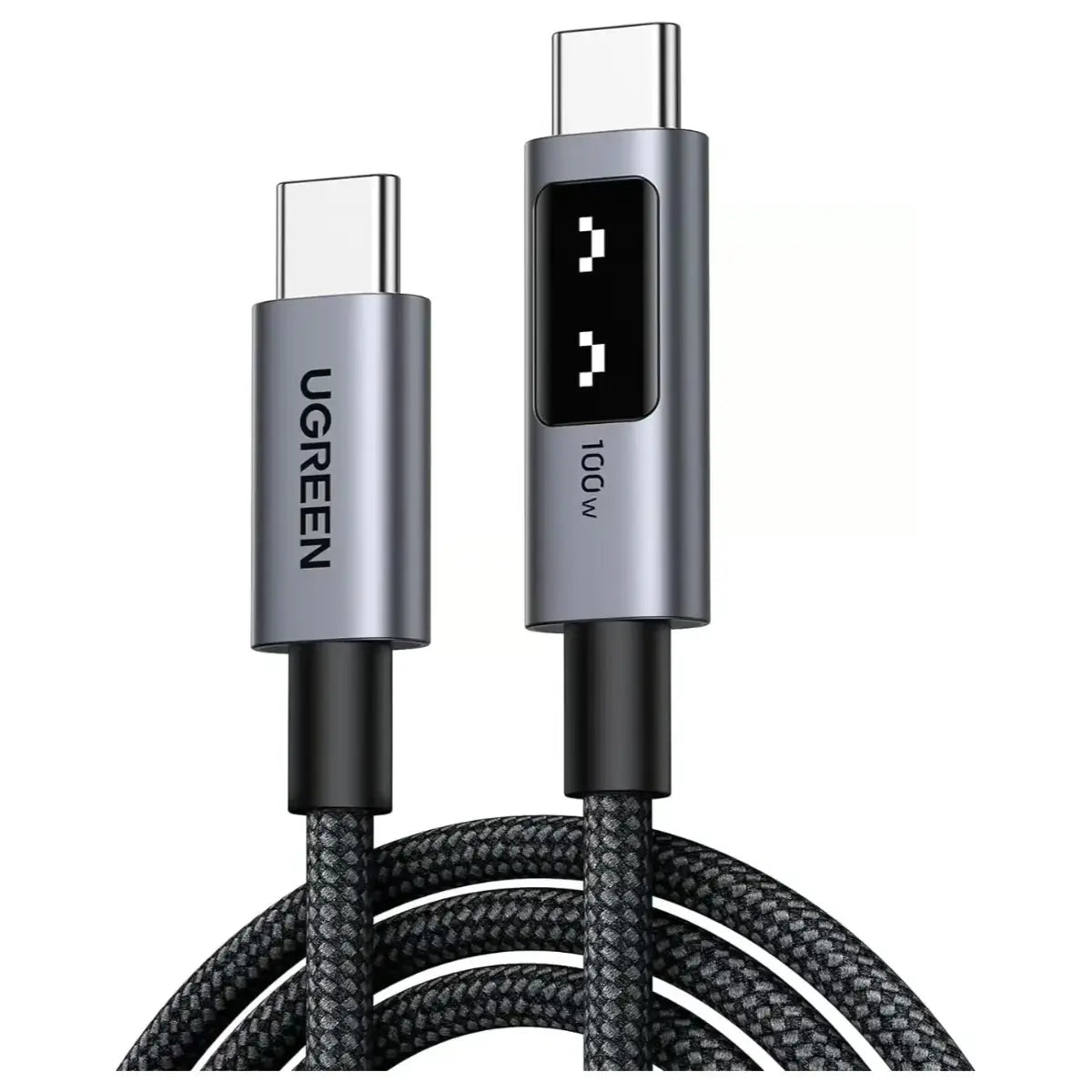 UGREEN Uno 100W USB C to USB C Charger Cable, 1 Meter, 20V 5A Fast Charging, E-Marker Chip, 480Mbps Data Sync, Model 35501