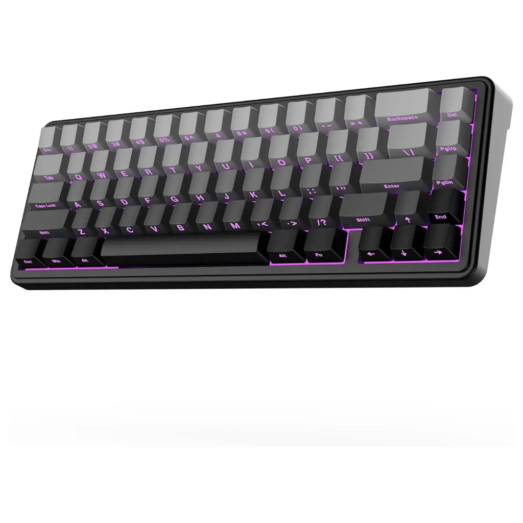 EPOMAKER x Aula F65 65% Wireless Hot-Swappable Gasket Mechanical Keyboard, 67 Keys, Five-Layer Sound Dampening, Flex-Cut PC Plate, BT 2.4GHz and Wired USB, 4000mAh Battery, South-Facing RGB 1000Hz