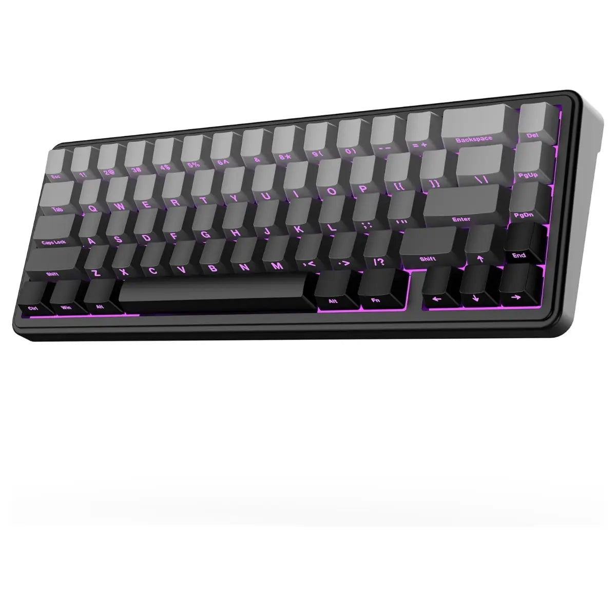EPOMAKER x Aula F65 65% Wireless Hot-Swappable Gasket Mechanical Keyboard, 67 Keys, Five-Layer Sound Dampening, Flex-Cut PC Plate, BT 2.4GHz and Wired USB, 4000mAh Battery, South-Facing RGB 1000Hz