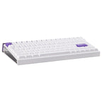 AULA HERO84 HE 75% Wired Magnetic Gaming Keyboard, 84 Keys, 8K Polling Rate, 128KHz Scanning Rate, Hall Effect Switch, 0.01-3.4mm Adjustable Actuation, White Purple