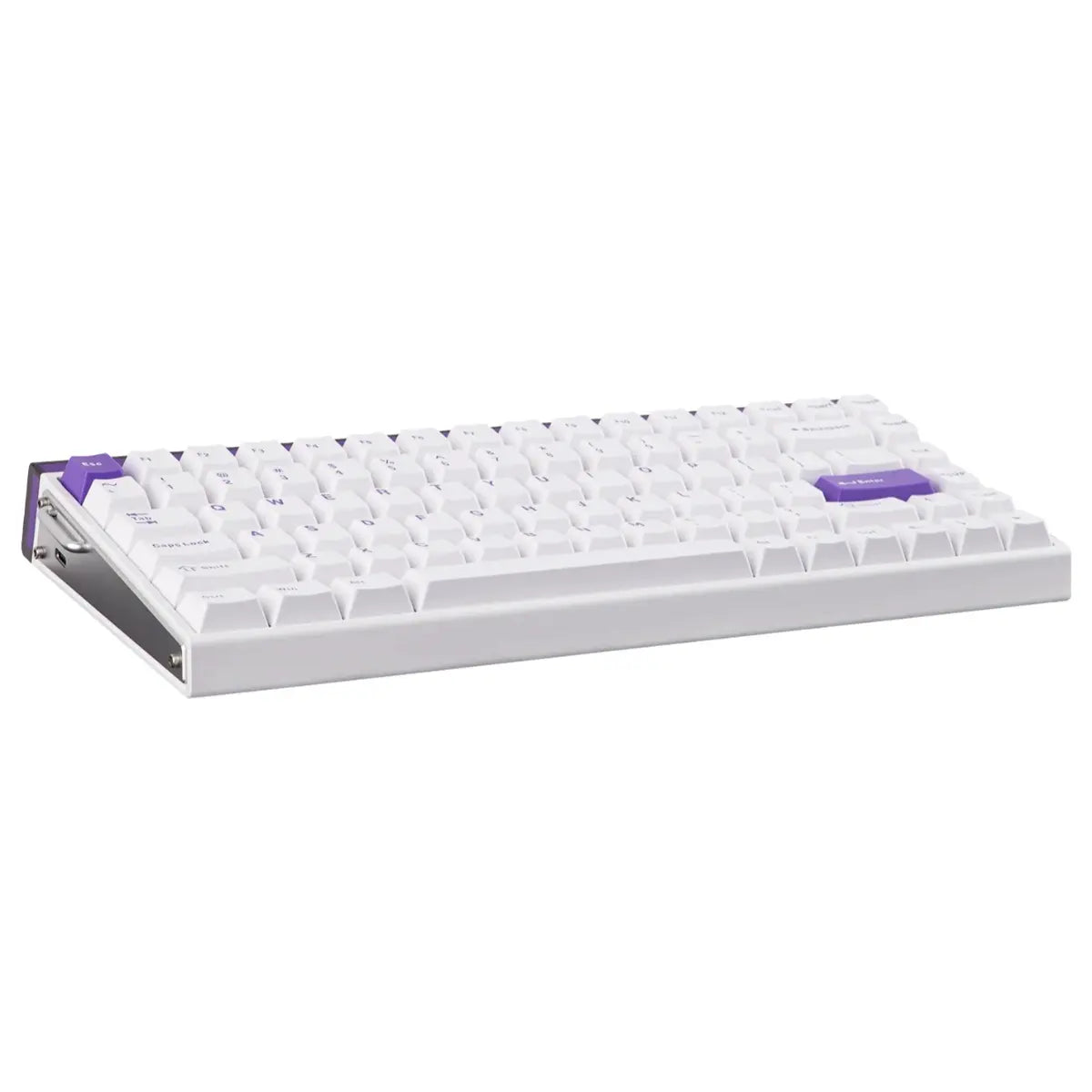 AULA HERO84 HE 75% Wired Magnetic Gaming Keyboard, 84 Keys, 8K Polling Rate, 128KHz Scanning Rate, Hall Effect Switch, 0.01-3.4mm Adjustable Actuation, White Purple