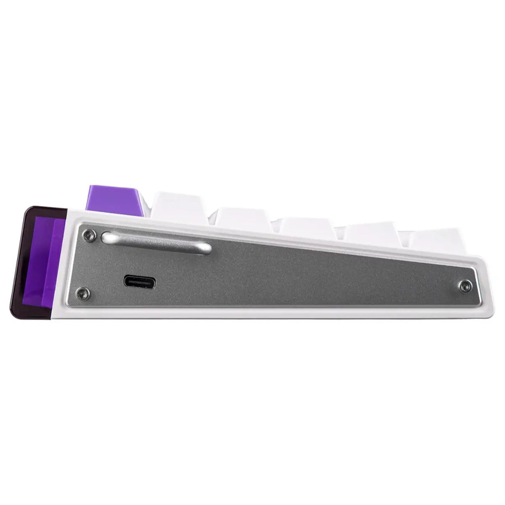 AULA HERO84 HE 75% Wired Magnetic Gaming Keyboard, 84 Keys, 8K Polling Rate, 128KHz Scanning Rate, Hall Effect Switch, 0.01-3.4mm Adjustable Actuation, White Purple