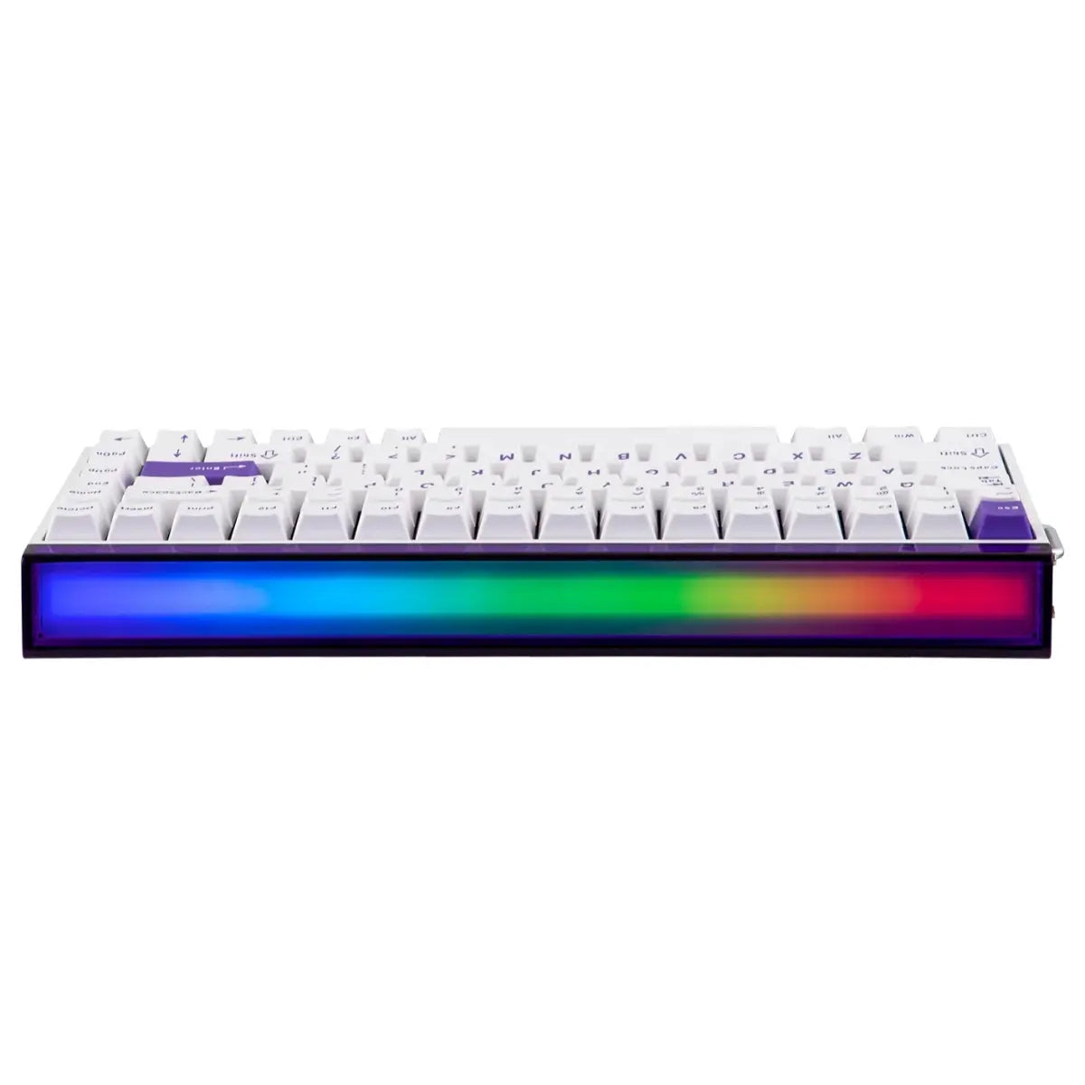 AULA HERO84 HE 75% Wired Magnetic Gaming Keyboard, 84 Keys, 8K Polling Rate, 128KHz Scanning Rate, Hall Effect Switch, 0.01-3.4mm Adjustable Actuation, White Purple