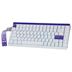 AULA HERO84 HE 75% Wired Magnetic Gaming Keyboard, 84 Keys, 8K Polling Rate, 128KHz Scanning Rate, Hall Effect Switch, 0.01-3.4mm Adjustable Actuation, White Purple
