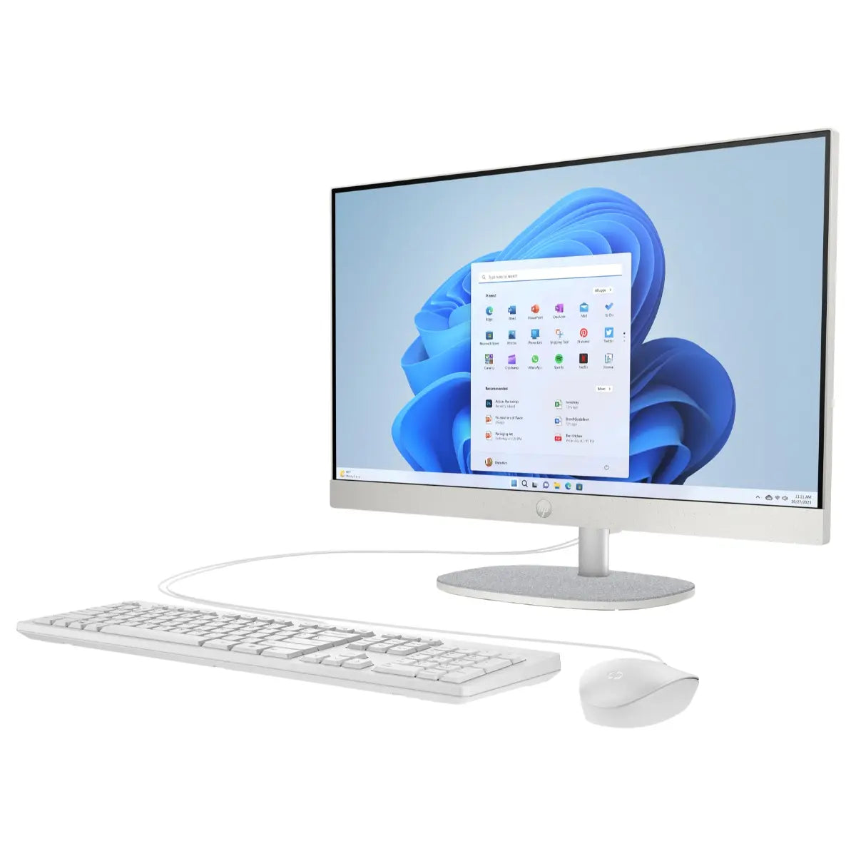 HP All-in-One 24-CR0307NH PC, Intel Core i5-1334U, 8GB DDR4 RAM, 512GB PCIe NVMe M.2 SSD, 23.8" FHD IPS 99% sRGB, Intel Iris Xe Graphics, FreeDOS