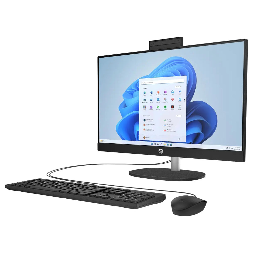 HP All-in-One 24-CR0308NH PC, Intel Core i5-1334U, 8GB DDR4 RAM, 512GB PCIe NVMe M.2 SSD, 23.8" FHD IPS Anti-Glare 250 Nits 99% sRGB, Intel Iris Xe Graphics