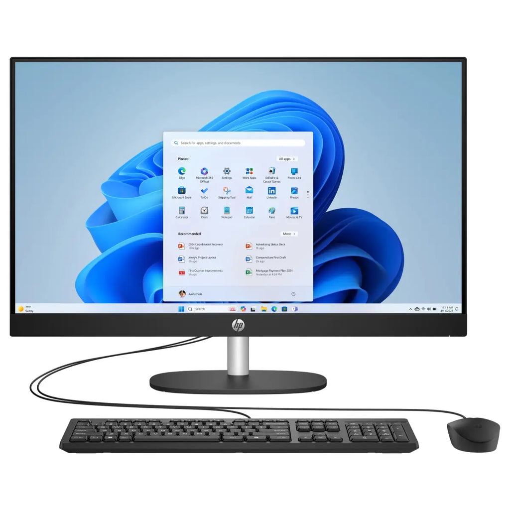 HP All-in-One DT AI 27-CR2038NH All-in-One PC, Intel Core Ultra 7 255U, 8GB DDR5 RAM, 512GB PCIe NVMe M.2 SSD, 27" FHD Touch IPS 300 Nits 99% sRGB, Intel UHD Graphics, FreeDOS