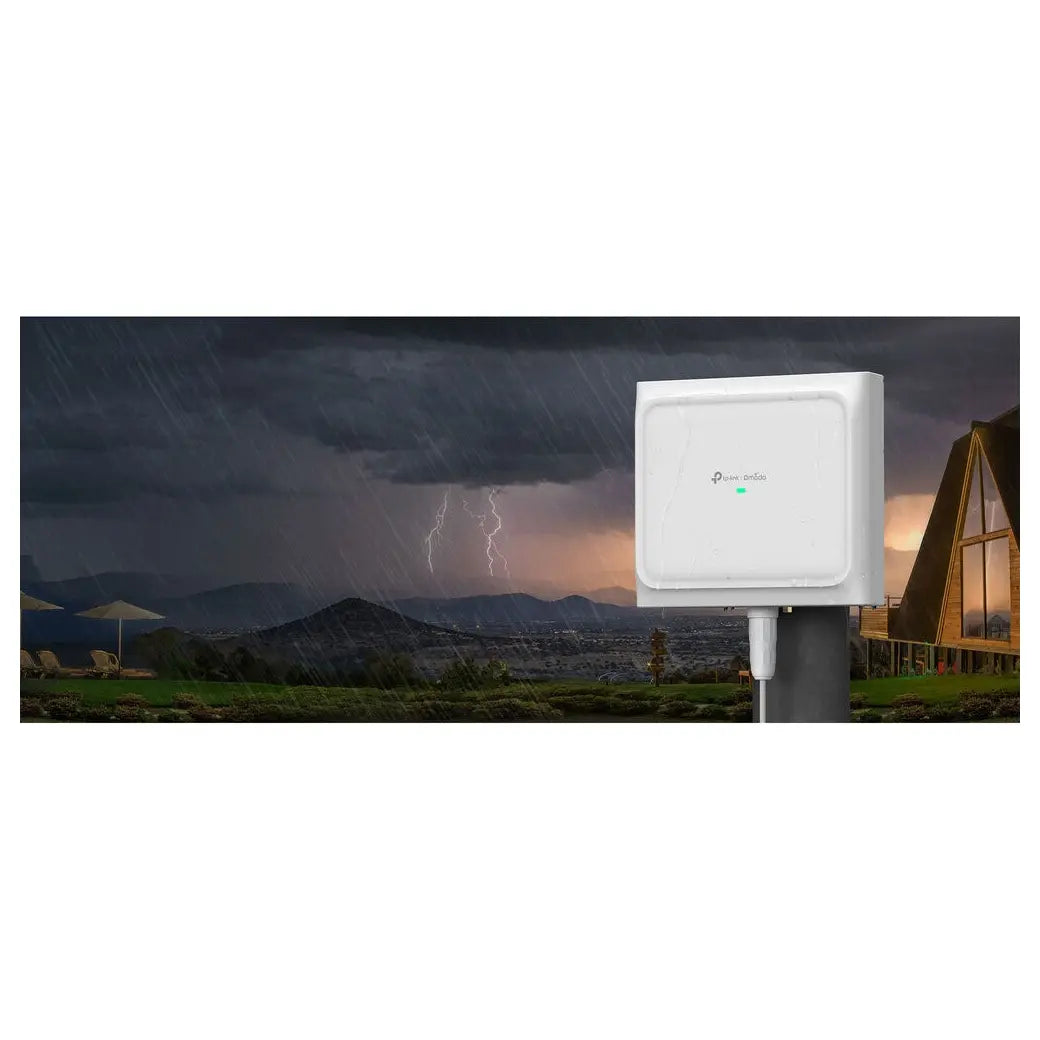 TP-Link EAP772-Outdoor BE11000 Wireless Tri-Band Outdoor Access Point, Wi-Fi 7 802.11be Up to 11Gb/s, 2.4GHz 5GHz 6GHz, 1x2.5G PoE+ Ethernet Port, IP68 Rated, Up to 3200 Square Foot Coverage