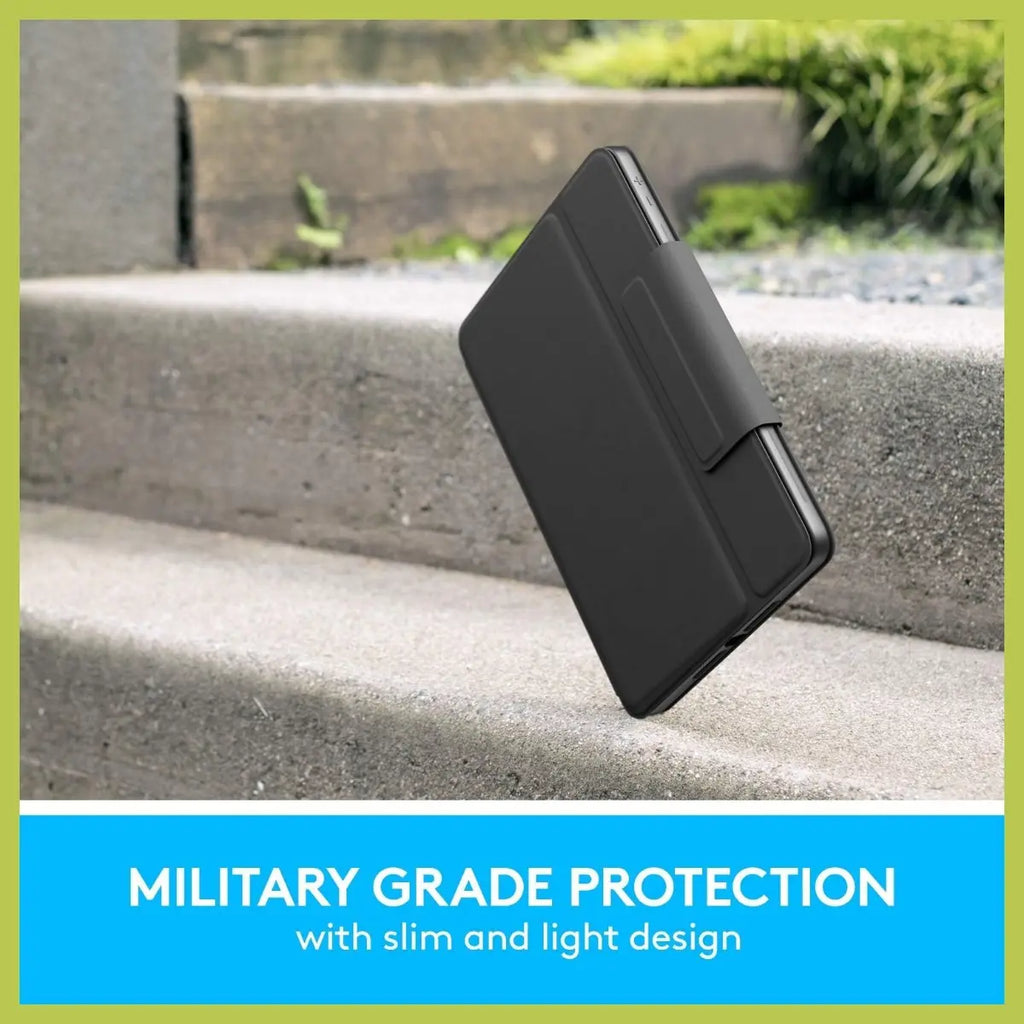 Logitech Rugged Folio iPad 7th 8th and 9th Generation Protective Keyboard, Smart Connector, Spill-Proof Keyboard