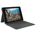 Logitech Rugged Folio iPad 7th 8th and 9th Generation Protective Keyboard, Smart Connector, Spill-Proof Keyboard