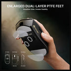 ATTACK SHARK V8 Ultra-Light Ergonomic Wireless Gaming Mouse, PAW3950MAX Sensor, Up to 42000 DPI, Dual 8000Hz Polling Rate Wireless and Wired, Black