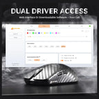 ATTACK SHARK R11 ULTRA Carbon Fiber Wireless Gaming Mouse, PAW3950MAX Sensor, Wireless 8000Hz Polling Rate, 49g Superlight, Omron Optical Micro Switches, Weave Black
