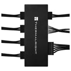 Thermalright HUB X5 Internal USB 2.0 Hub, 5 USB 2.0 9-Pin Ports, SATA Powered, Magnetic Mount, Black