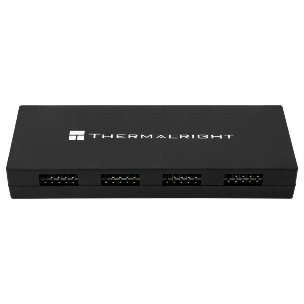 Thermalright HUB X5 Internal USB 2.0 Hub, 5 USB 2.0 9-Pin Ports, SATA Powered, Magnetic Mount, Black
