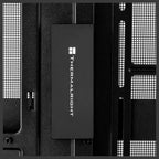 Thermalright HUB X5 Internal USB 2.0 Hub, 5 USB 2.0 9-Pin Ports, SATA Powered, Magnetic Mount, Black