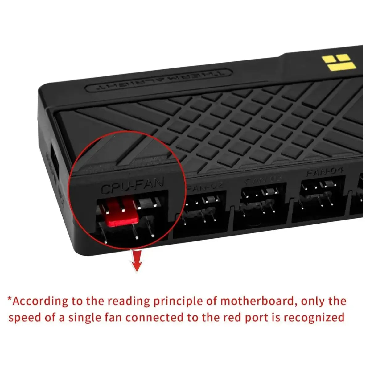 Thermalright ARGB and Fan HUB X10 10-Port All-in-One Controller, 10 PWM Fan and 10 ARGB Headers, 5V 3-Pin ARGB and 4-Pin PWM Compatibility, SATA Powered, IR Remote Control, Black