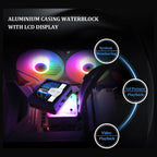 Thermalright GRAND Vision 360 ARGB White CPU AIO Cooler, 360 Specification Water Cooler System, 3.4 Inch IPS LCD 480x480, for AM4 and AM5 and Intel LGA1700 and 1851, White