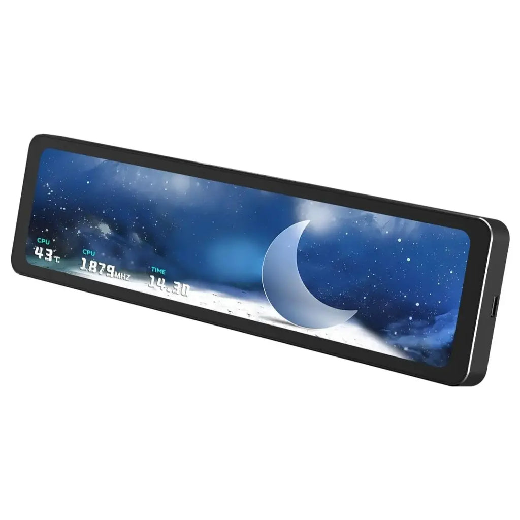 Thermalright TROFEO Vision LCD, 11.3" Magnetic IPS Screen, 1920x400, USB Type-C Real-Time Monitoring, TRCC Software, Black