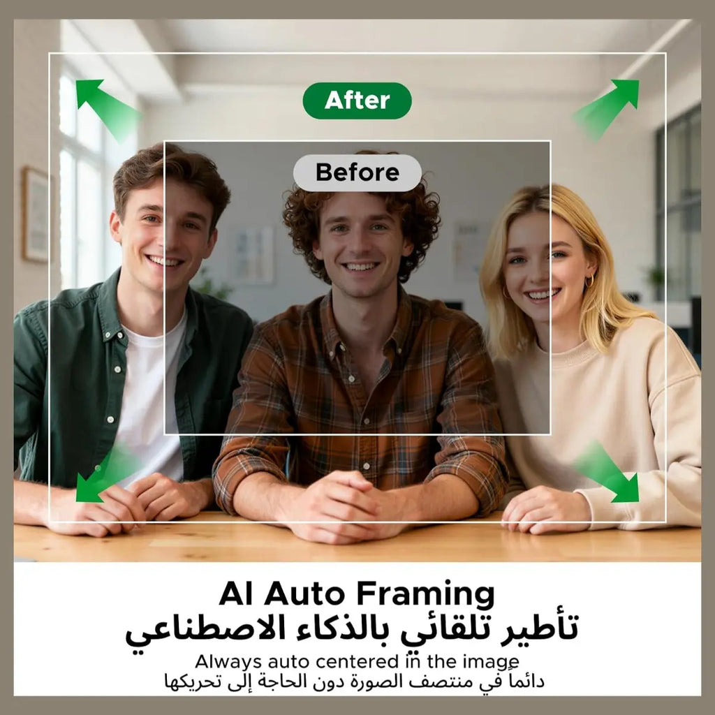 UGREEN AI-Powered AI 2K@30fps AF Webcam, Fast Auto Focus, AI Auto Framing, Gesture Control, AI Noise-Canceling Mic, Privacy Cover, 75725A