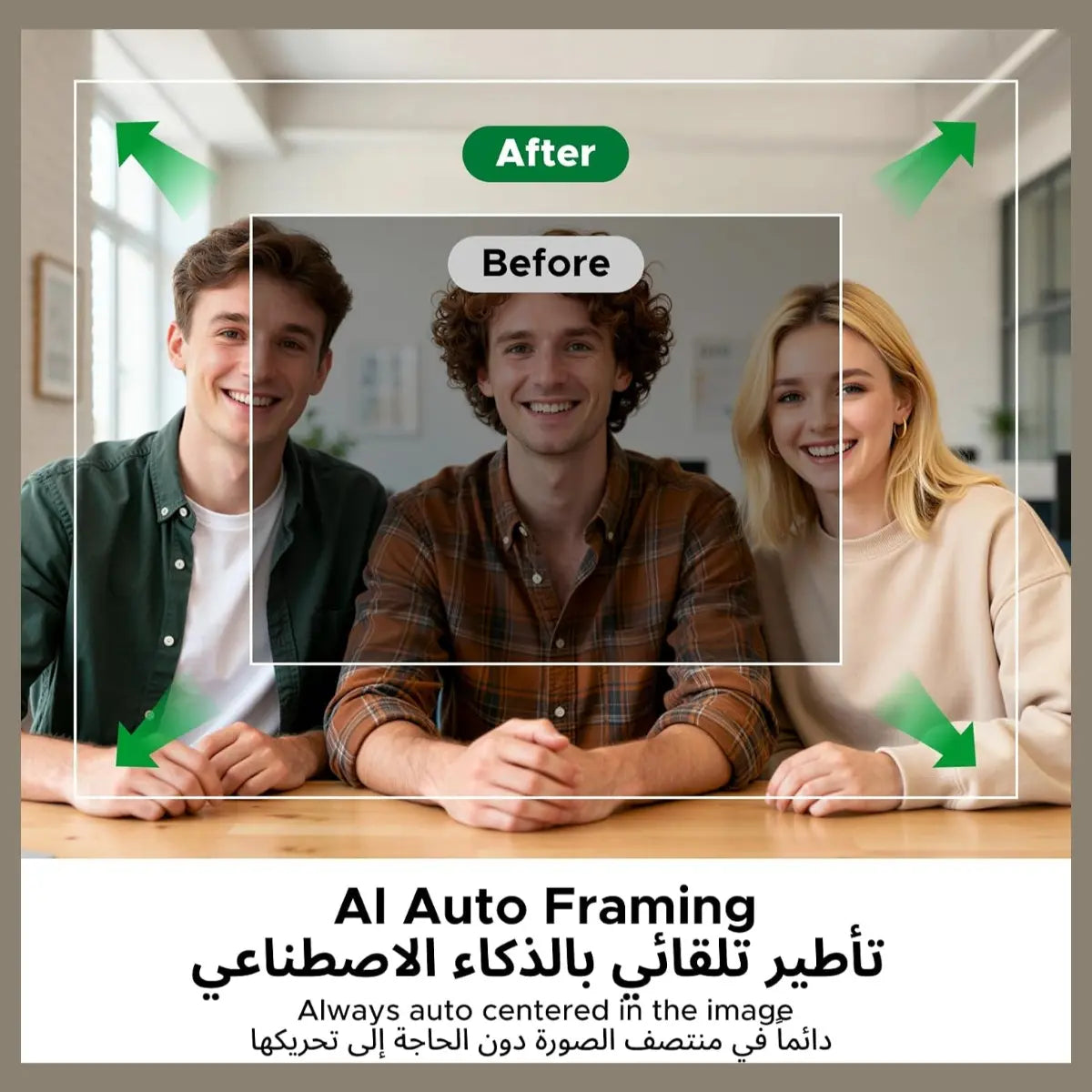 UGREEN AI-Powered AI 2K@30fps AF Webcam, Fast Auto Focus, AI Auto Framing, Gesture Control, AI Noise-Canceling Mic, Privacy Cover, 75725A