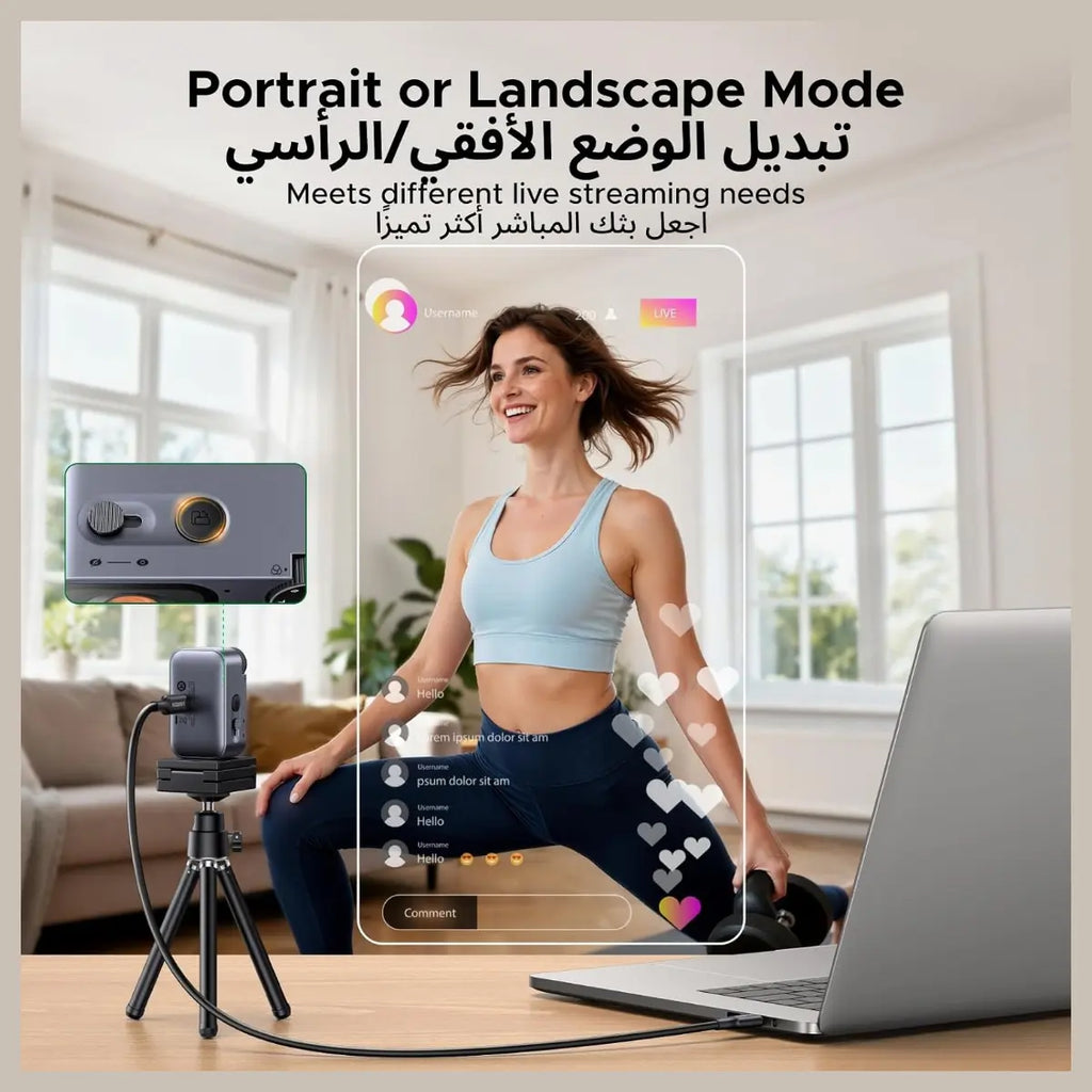 UGREEN AI-Powered AI 2K@30fps AF Webcam, Fast Auto Focus, AI Auto Framing, Gesture Control, AI Noise-Canceling Mic, Privacy Cover, 75725A