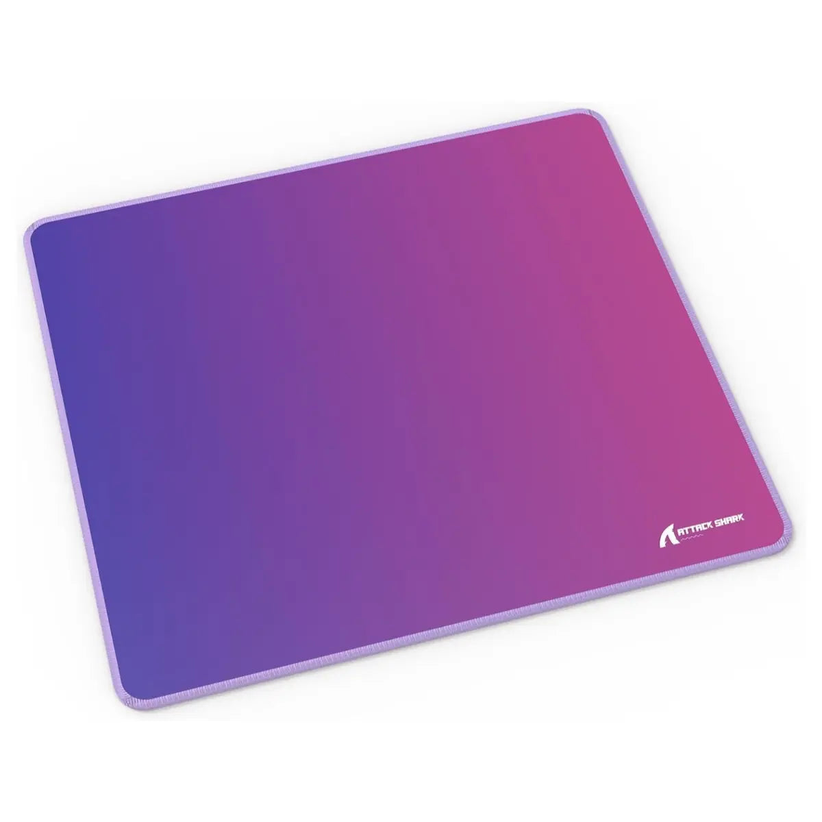 ATTACK SHARK CM03 Gaming Mouse Pad, Rainbow Film Coated Surface, Smooth Glide and Precise Tracking, Water-Resistant, Non-Slip Rubber Base, 16.1" x 12.2" x 0.16" in, Purple