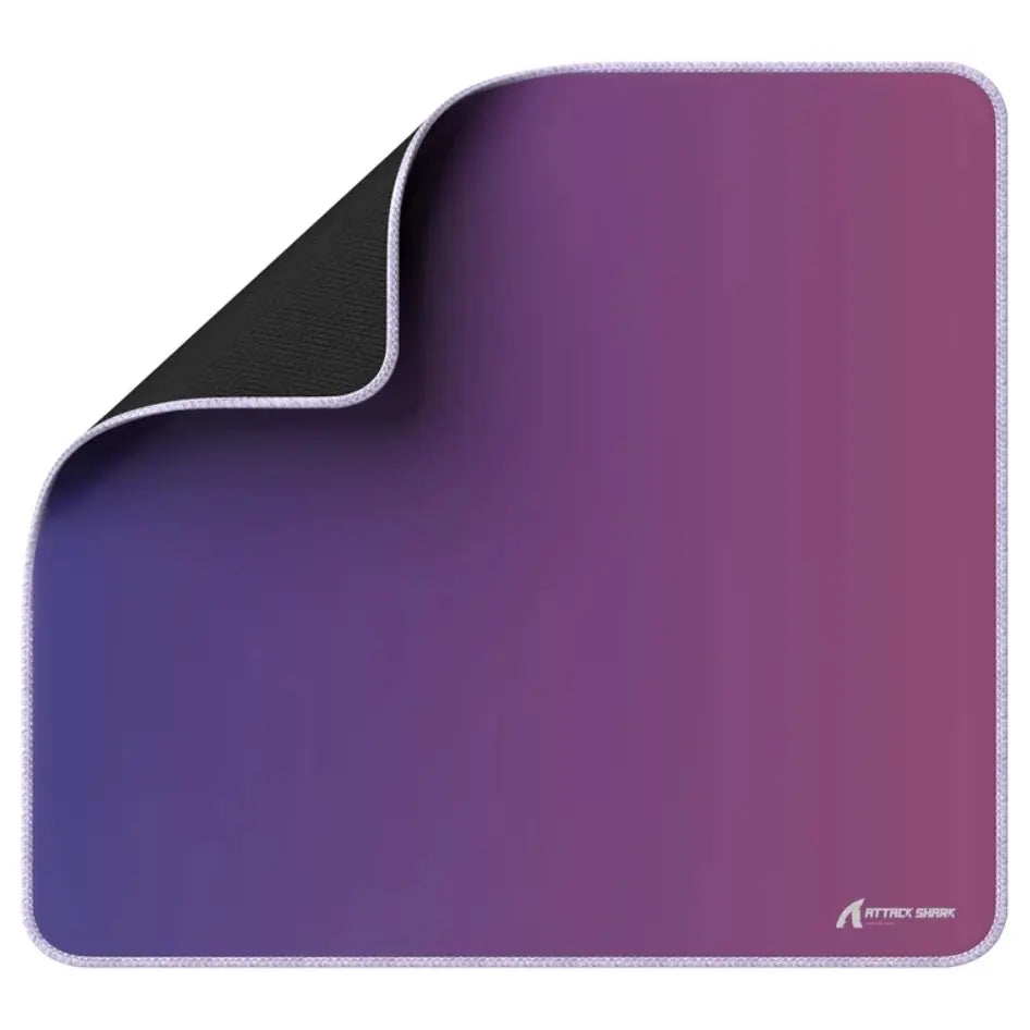 ATTACK SHARK CM03 Gaming Mouse Pad, Rainbow Film Coated Surface, Smooth Glide and Precise Tracking, Water-Resistant, Non-Slip Rubber Base, 16.1" x 12.2" x 0.16" in, Purple